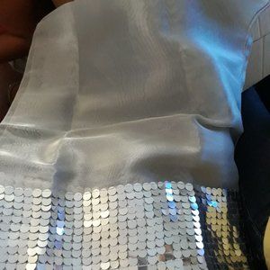 Avon Sequin Wrap- Silver